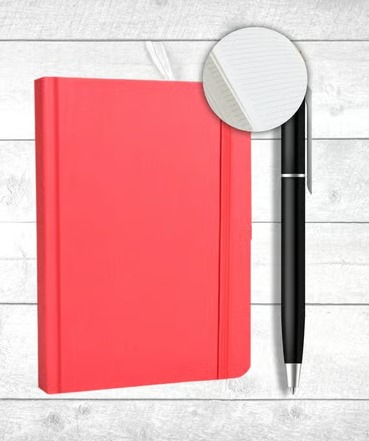 Flexi Pocket Small Single Line Diary (B6, 224 Pages, Red)